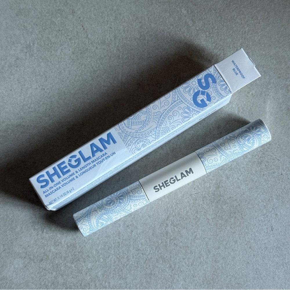 SHEGLAM All in One Mascara Waterproof Blue New in Box Length Volume